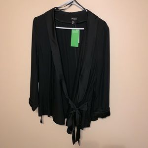 Flowy Wrap Jacket with Front bow